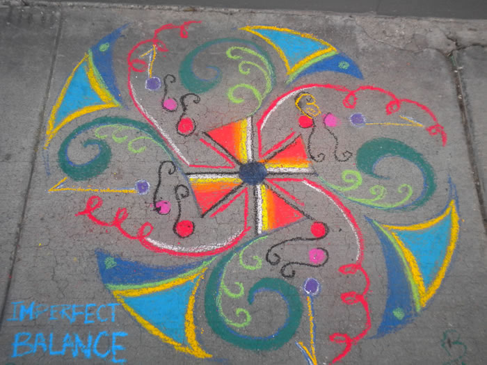 Chalk Art Honorable Mention: Imperfect Balance